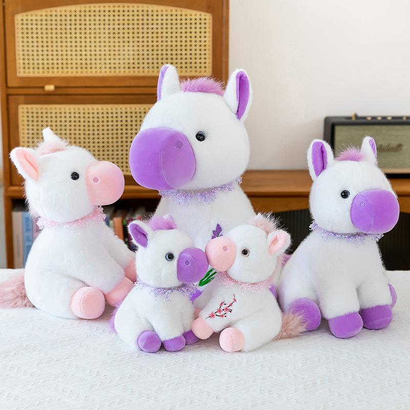 Seat Color Pony Plush Toy Pillow Pony Large Doll Pillow Color Pony Ragdoll