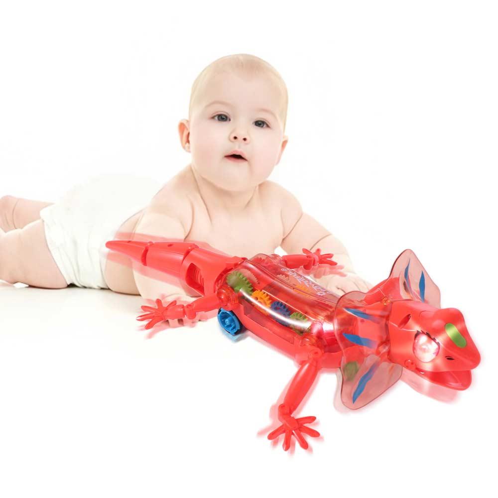 Lizard Electronic Pets Lizard Sounds Lights Crawling Electronic Animal Model  Girl