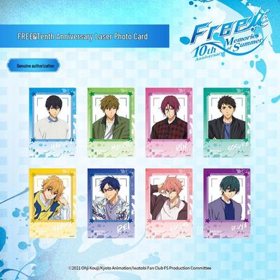 Chao Key Play Genuine Free! Boys' Swimming Club Haruka Nanase 10th Anniversary Laser Photo Card