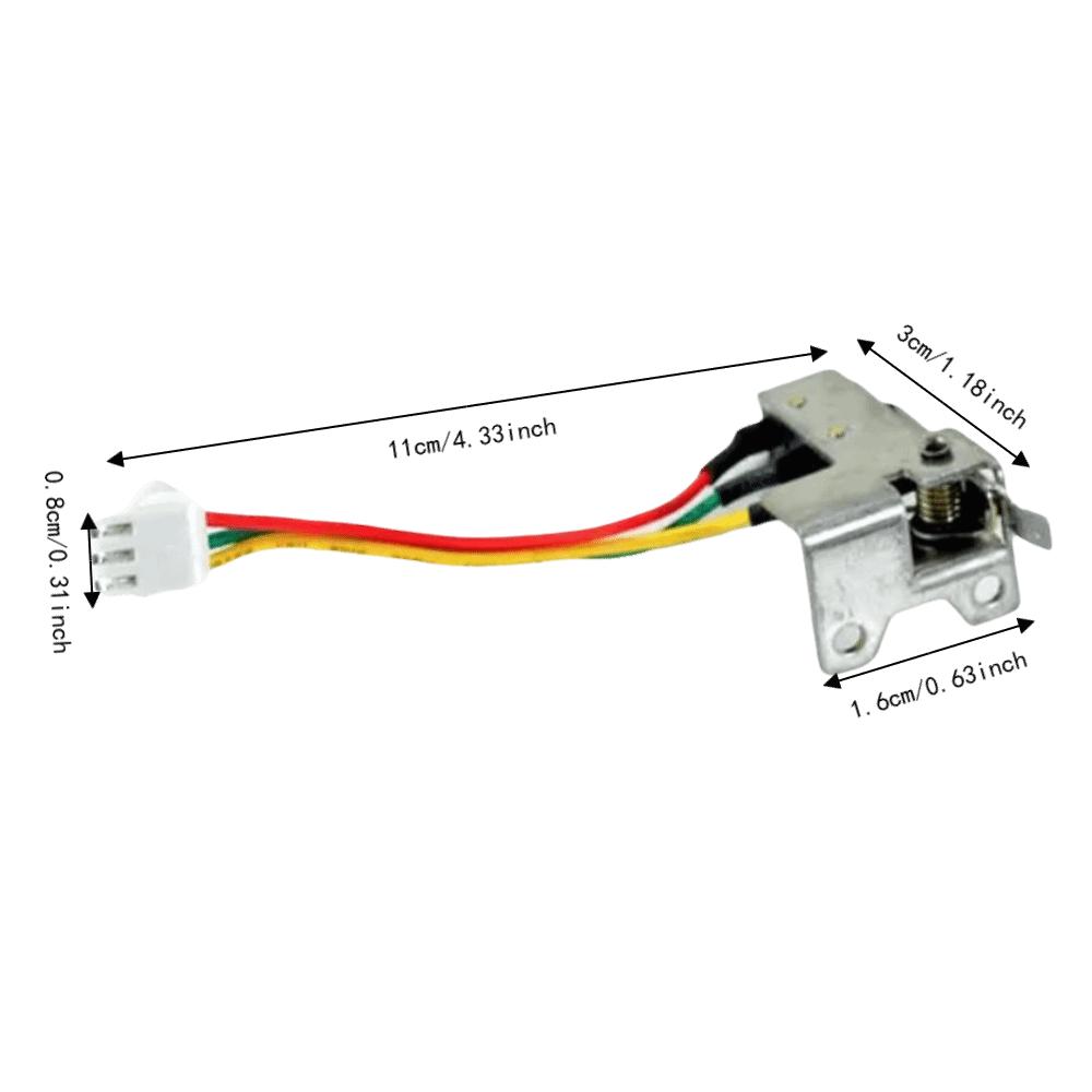 With Bracket Micro Switch With Bracket Black Gas Water Heater Switch Water Valve Switch  For Boiler