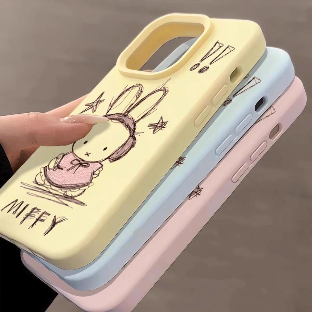 Cute Cartoon Sketch Exclamation Mark Miffy Rabbit for IPhone17promax for Apple 15 Mobile Phone Case 14 New