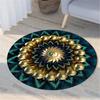 Nordic Flora and Fauna Geometric Printing Pattern Circular Carpet Home Living Room Sofa Bedroom Floor Decoration Carpet