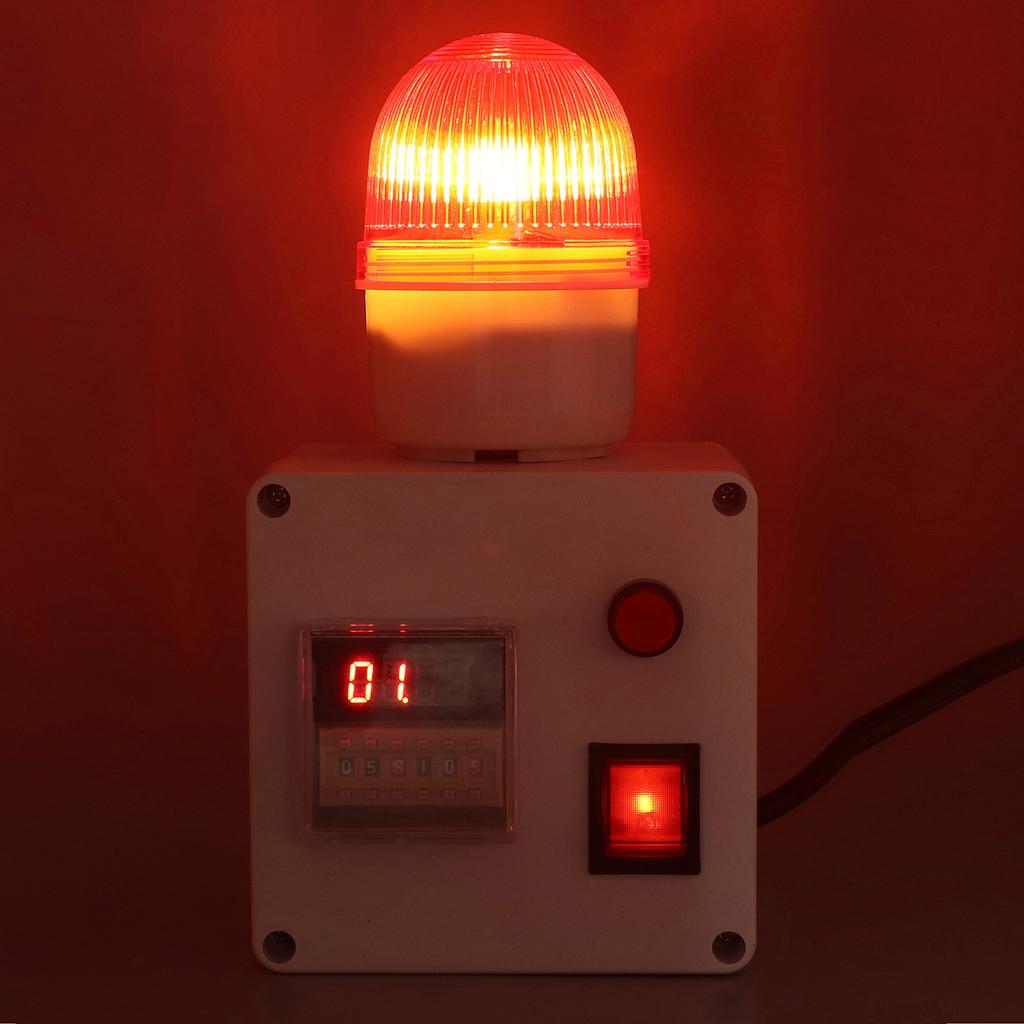 Industrial Alarm Smart Cycle Timing Siren 90‑110 High Decibel Sound Alarm 6 Digits