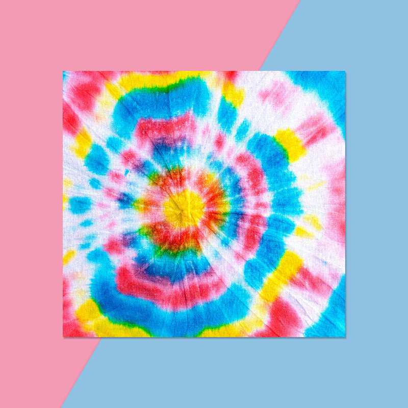 Capillary Phenomenon Tie-Dye Handkerchief for Middle-Age Science Class