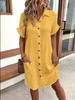 Women's Summer Loose Fit Short-sleeved Dress