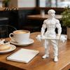 Iron Master Statue 3D Printed Muscle Man Ornament Fitness-Themed Sculpture for Bodybuilders