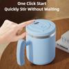 Tasse de mélange automatique portable USB 304 en acier inoxydable, rotative électrique, étanche, pour le lait et le café, mélangeur de couleurs macarons