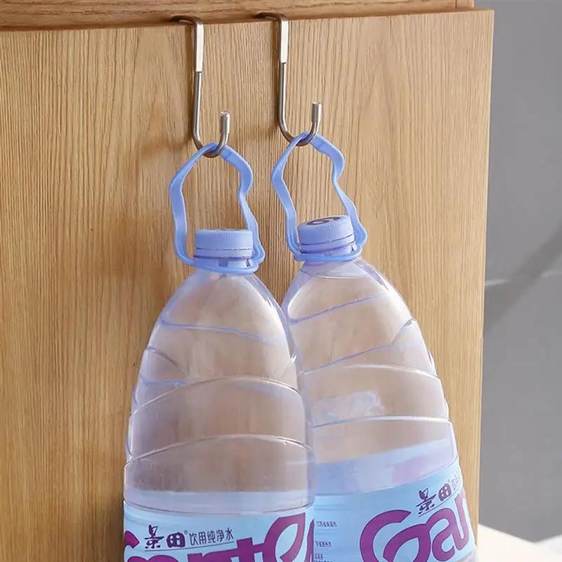 Stainless Steel S-Shape Hook Punch Free Door Back Type Hanging Hooks Cabinet Door Storage Coat Towel Handbag Key Hanger Holder