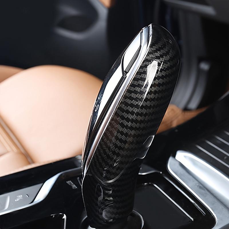 Kryt hlavice řadicí páky z uhlíkových vláken, Kompatibilní s novou řadou 5, řadou 6 GT, řadou 7, X3, X4, Interiérový chránič řadicí páky, Vylepšení autopříslušenství
