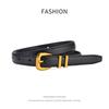 Women'S Belt Cowhide Genuine Leather Belt Women'S Casual Retro Trendy Jeans Skirt Belt