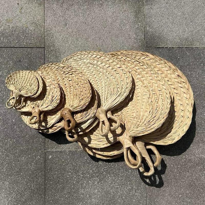 Vintage Palmblad Ventilator Handgemaakt Ademend Natuurlijke Koelventilator voor Tiki Feest Buiten Bijeenkomst