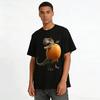 Funny T-Rex Orange Graphic Casual T-Shirt Pure Cotton T-shirt