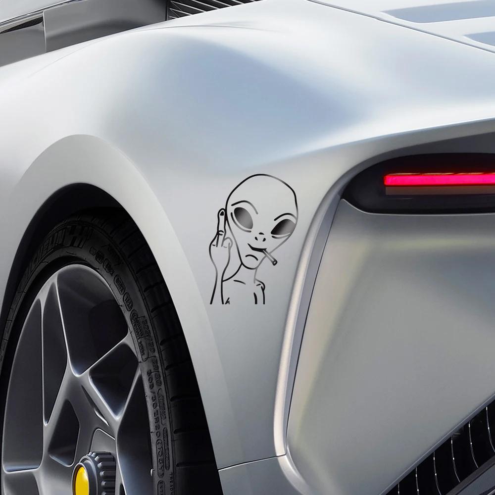 Alien Car Styling Reflective PVC Stickers Auto Whole Body Window Windshield Stickers Vehicles Motorcycle Exterior Accessories