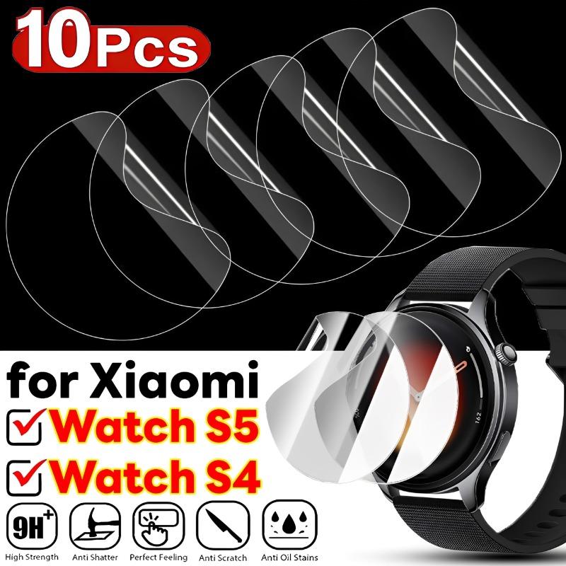 5-10PCS Screen Protector for Xiaomi Watch S5/S4 Anti-scratch Hydrogel Film HD Clear Full Coverage Soft Protective Film Not Glass