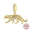Copper Golden Leopard Panther Animal Pendant Charms Fits 4Mm Hole Diameter Bracelets DoItYourself Beads Ms Jewellery Gifts
