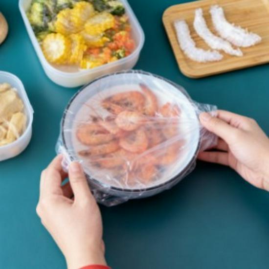 Elastic Food-Grade Disposable Bowl Covers with Self-Sealing Fresh-Keeping Film