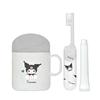 Kamio Japan - Set Spazzolino da Denti Kuromi Sanrio con Tazza Grande