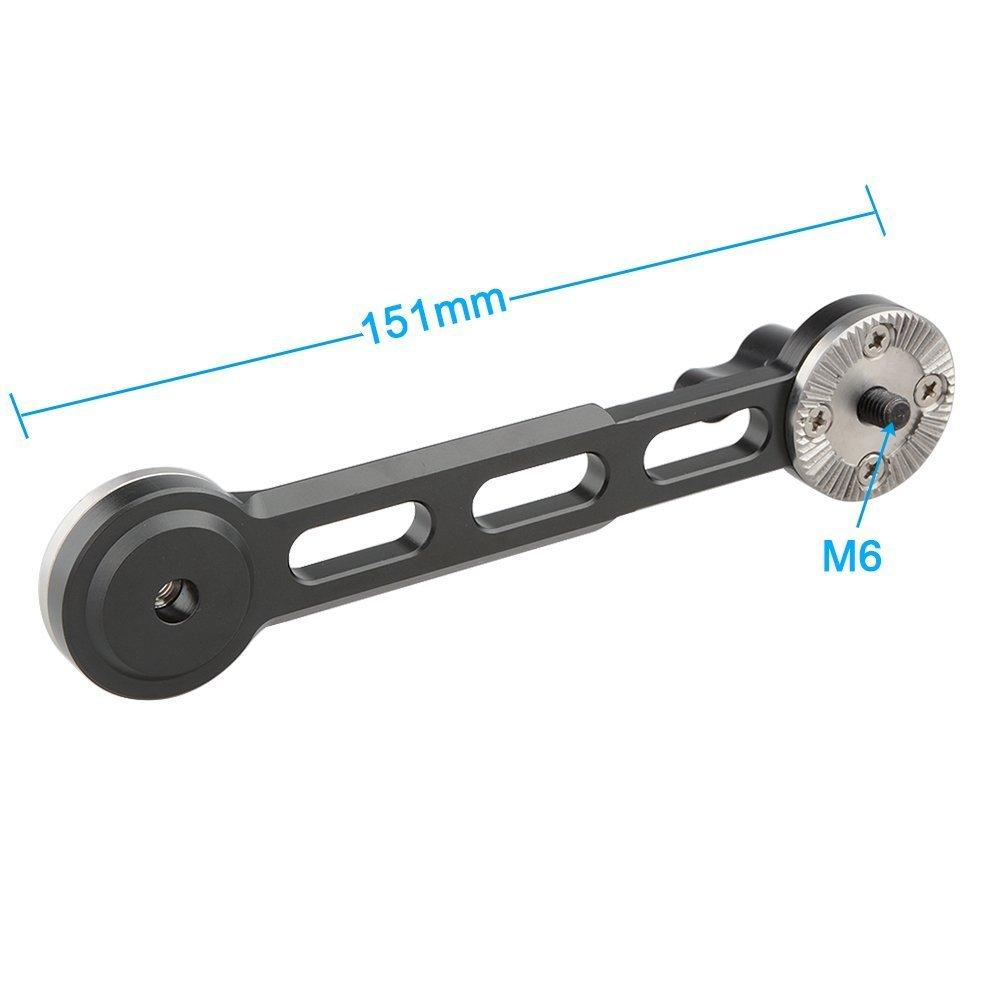 CAMVATE Camera Extension Arm Rosette Extension Hand Grip Extension Arm with Adjustable Compatible with Cameras Wing Adapter, Angle,