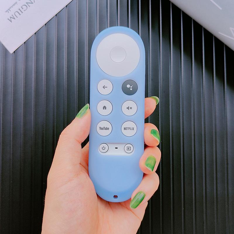 Soft Silicone Case For 2020 Google Chromecast 4K Snow Remote Protective Cover Shell Non-Slip For Chromecast Smart Tv Remote