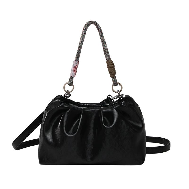 Fashion Casual Handbag Women's New Shoulder Bag Solid Color Versatile Messenger Bag