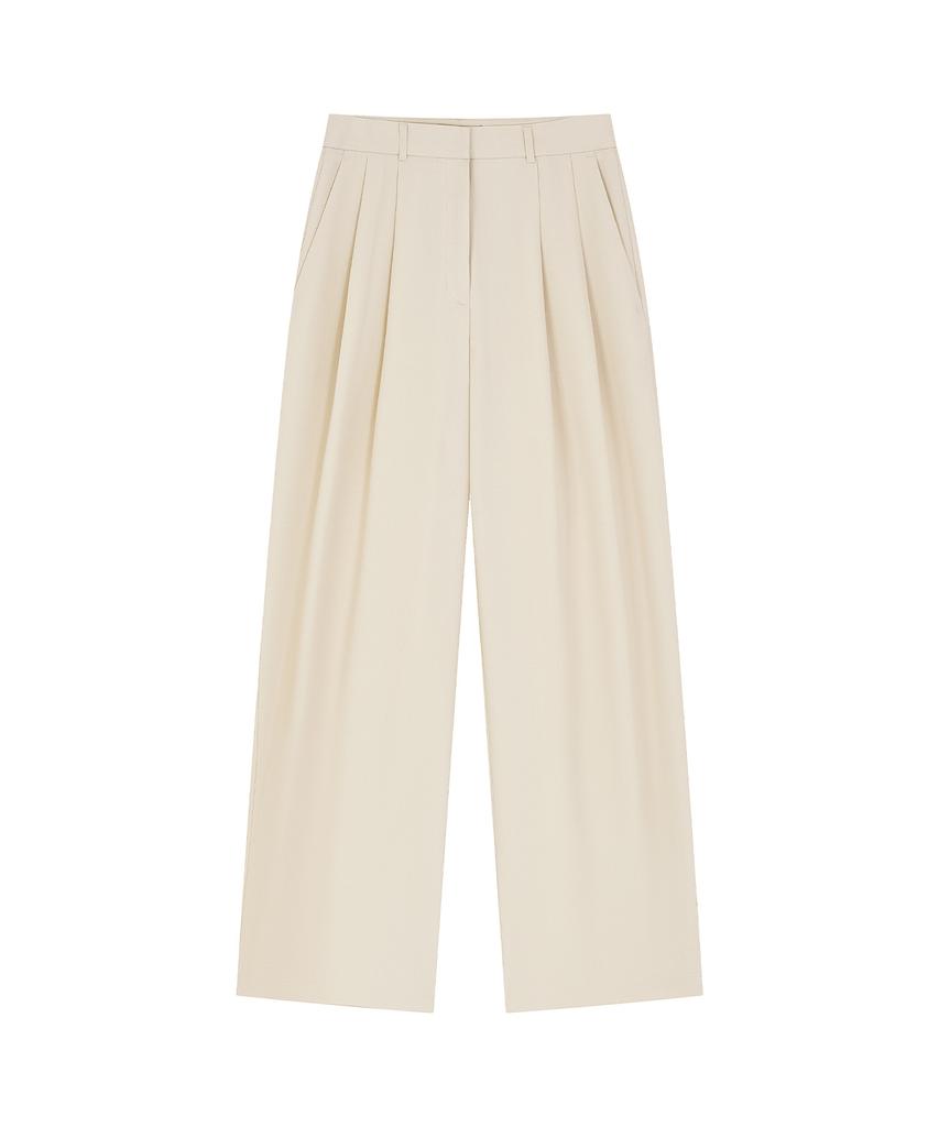 Siyajyu Sipt7205 Breeze Wide Slacks_Ash Cream