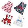 Pretty Puppy Princess Skirt Floral Printed Dog Sleeveless Dress  Dress Up Accessories