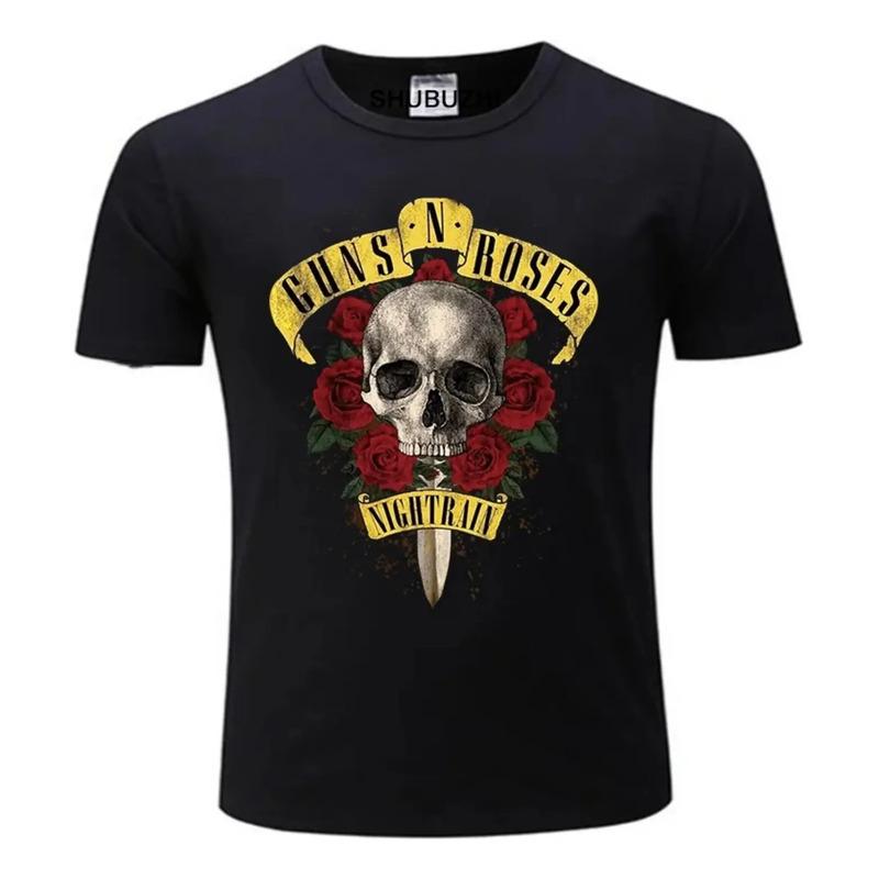 Camiseta Con Estampado Guns And Roses Para Hombre, Tendencia S