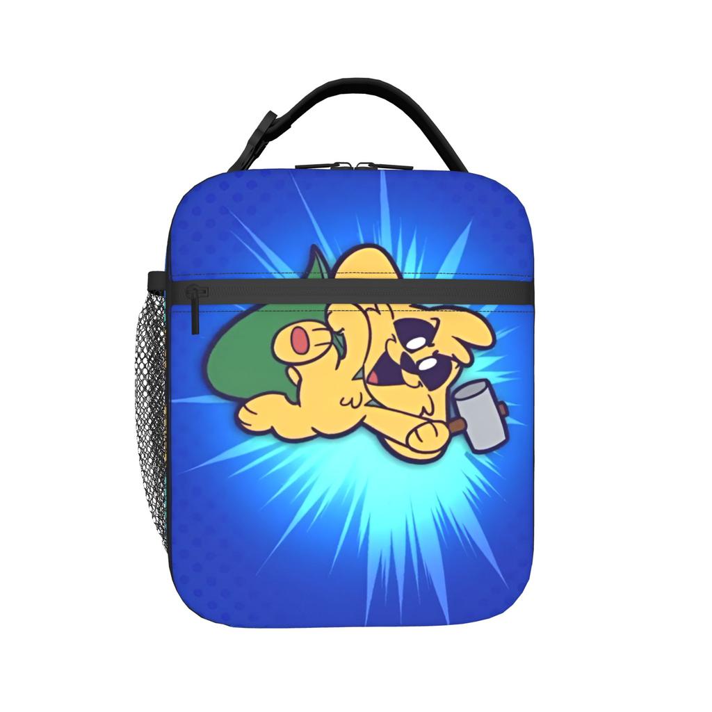 Custom M-Mikecracks Portable Lunch Box Women Men Multifunction Cartoon Game Thermal Cooler Food Insulated Lunch Bag School