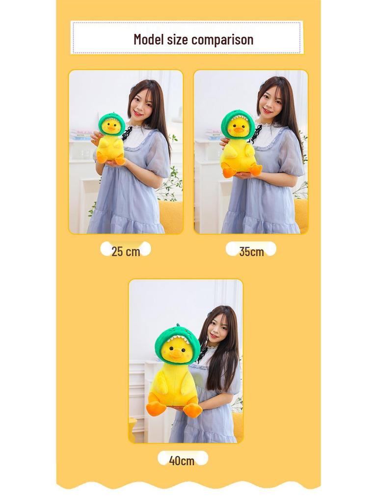 Cuddly Yellow Duck Doll Plush Toy and Pillow