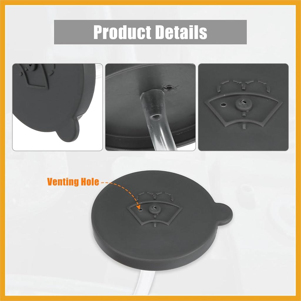 B8913-JG000 Gray Windshield Wiper Washer Fluid Reservoir Tank Bottle Cap Cover for Nissan Rogue 2008-2013 Replacement