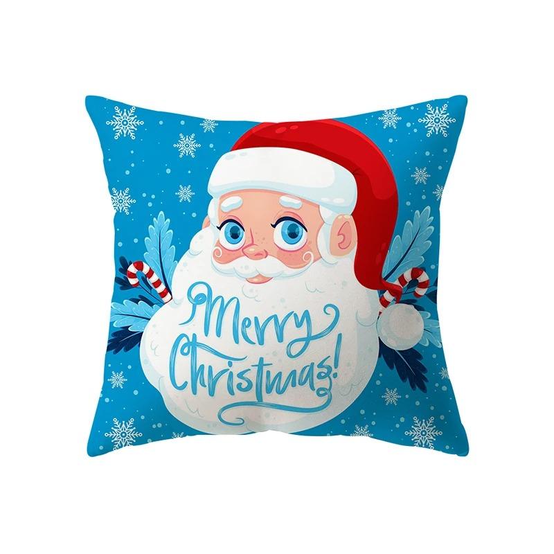 Christmas Themed Pillowcases Car Accessories Office Santa Claus Living Room Sofa Home Pillowcases