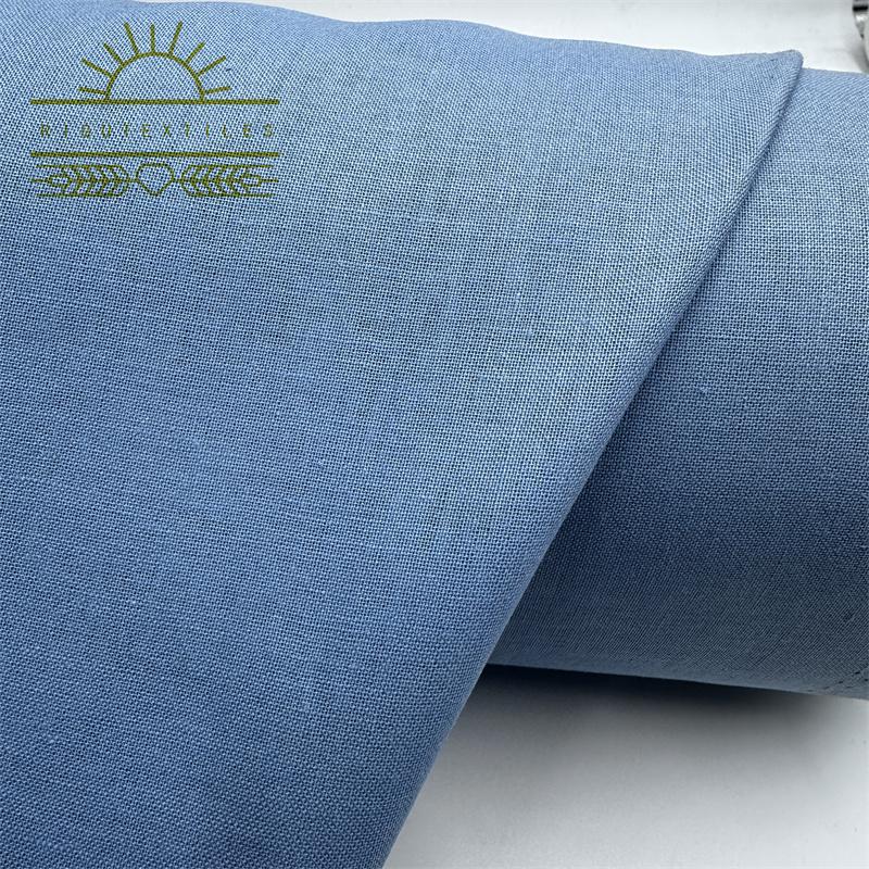 EcoFriendly Blended Linen Cotton Fabric for Garments and Home Textiles