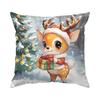 Christmas Themed Decoration Pillowcase Printed Polyester 45X45Cm Throw Pillowcover Decorative Sofa Cushion Pillowslip Home Decor