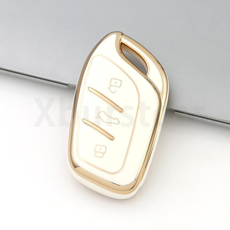 

Silver Edge Shell Holder Keyless For Roewe Erx5 Rx5 I6 I5 Rx3 Rx8 For Mg 4 Mg5 Mg6 Mg Zs Ev Hs Ehs Zx Gt Tpu Car Key Case Cover