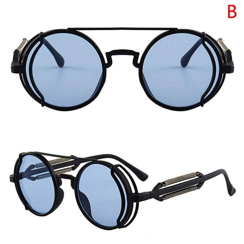 

Солнцезащитные очки в стиле стимпанк в стиле ретро, ​​мужские круглые очки в стиле панк, женские солнцезащитные очки UV400