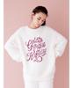 Gelato Pique HOLIDAY Feather Pullover PWNT245083 Free Size Women's White/White,