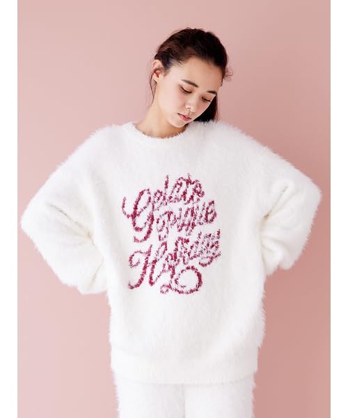 Gelato Pique HOLIDAY Feather Pullover PWNT245083 Free Size Women's White/White,
