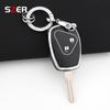 For Renault Trafic Clio Duster Logan Dacia Sandero For Nissan Terrano Almera 2 Button Tpu Car Key Case Cover Protector Keychain