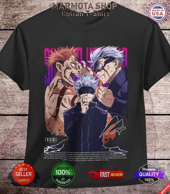 Gojo Satoru Jujutsu Kaisen T-Shirt Sukuna Anime Japanese Tee Shirt Manga JJK