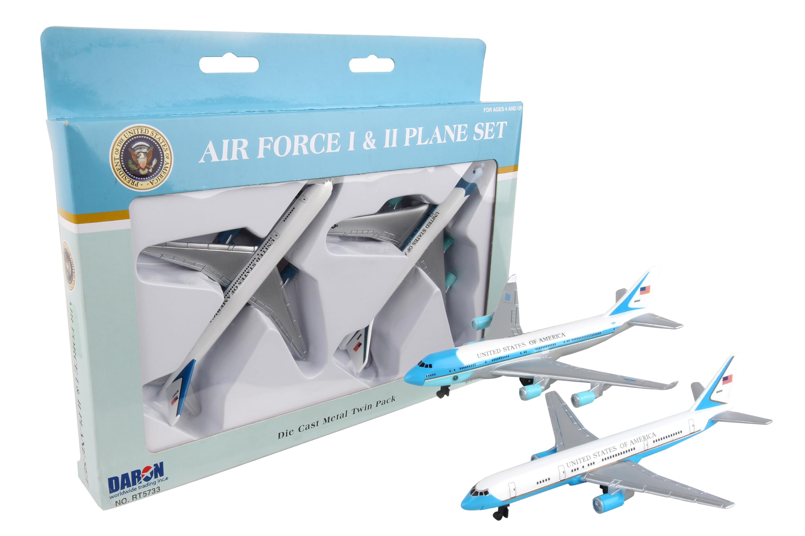 

DARON B Air Force One Air Force Two 2 aircraft set RT5733 & -