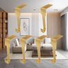 Christmas Mantel Stocking Holder Elegant Metal Hook Set Versatile Garland Hanger for Home Xmas Decor