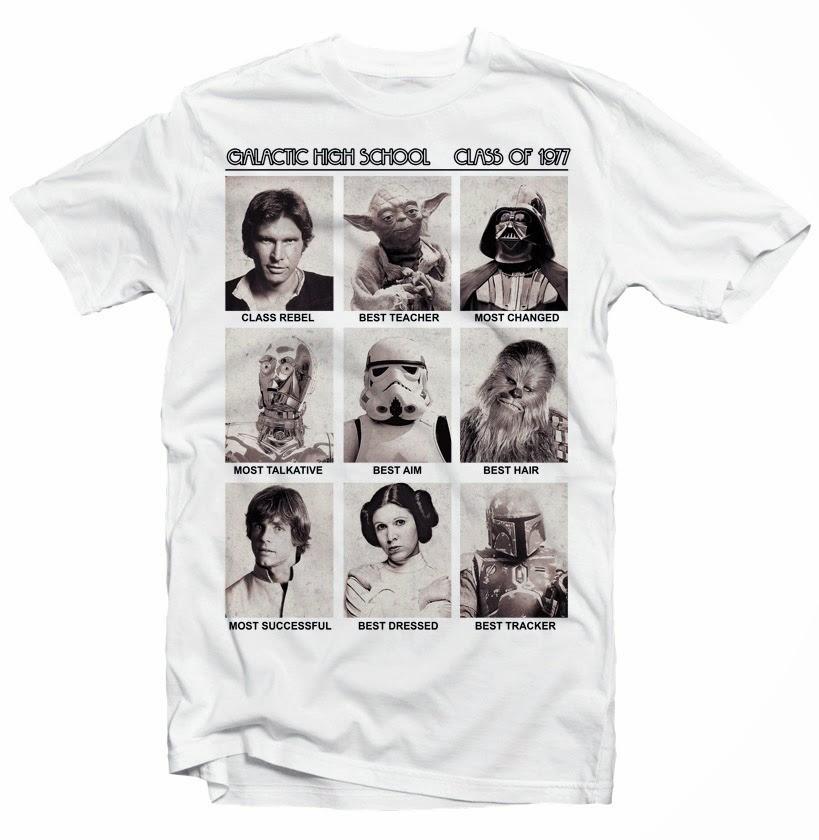 STAR WARS inspired Galactic Class of 1977 Yoda Jedi Solo t-shirt OZ9417 S разноцветный