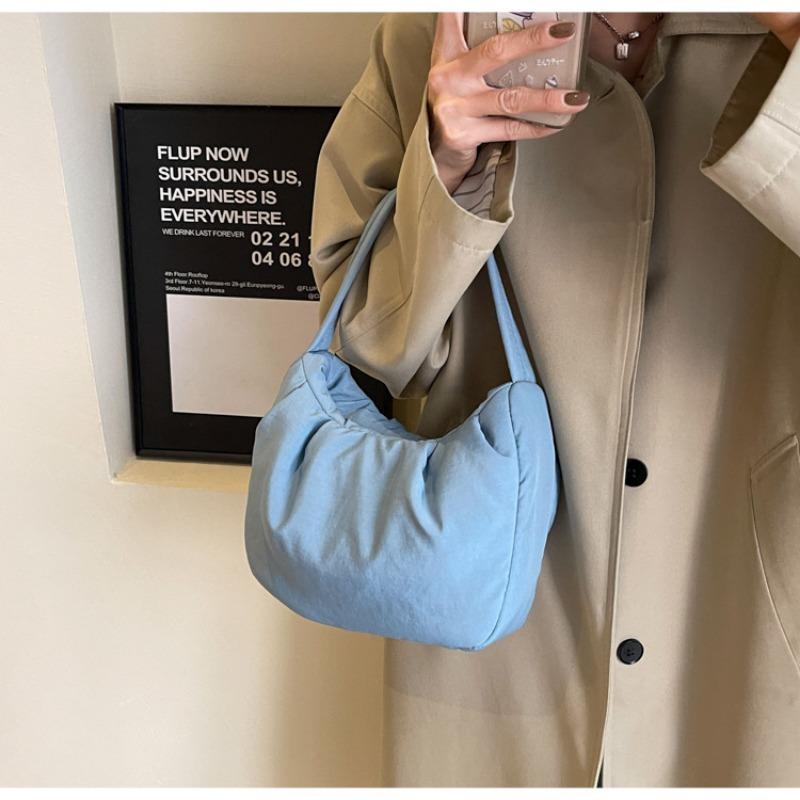 Spring and summer simple underarm canvas bag niche fashion messenger bag commuter travel shoulder bag