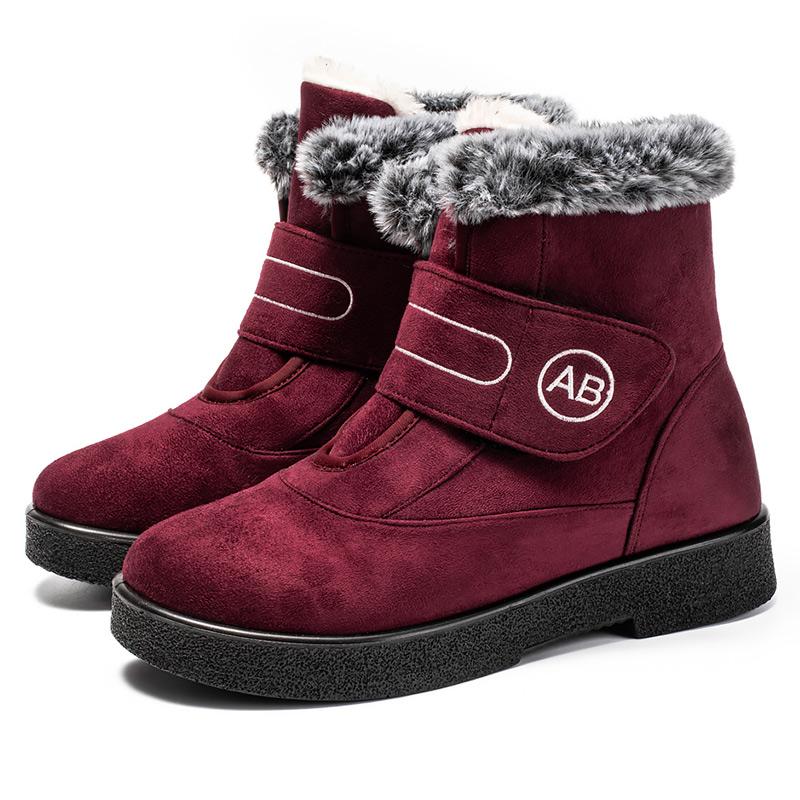 Women'S Boots Classics Ankle Boots With Fur Super Warm Winter Shoes Woman Snow Boots Low Heels Women Booties Winter Footwear