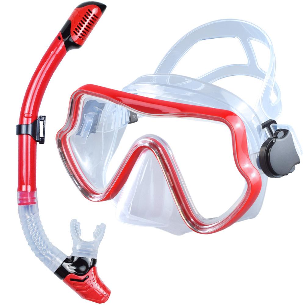 Large Frame Diving Goggles Snorkel Set