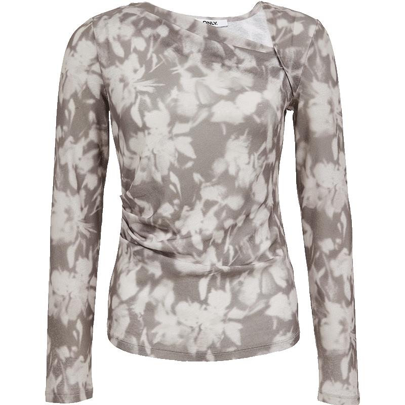 ONLY Women s Asymmetrical Pleated T-shirt S