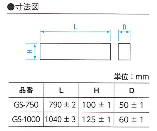 Niigata Seiki SK Precision Straight Ruler Made of Stone 750mm GS-750
