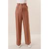 Kalhoty Palazzo s vlněným efektem a bočními kapsami