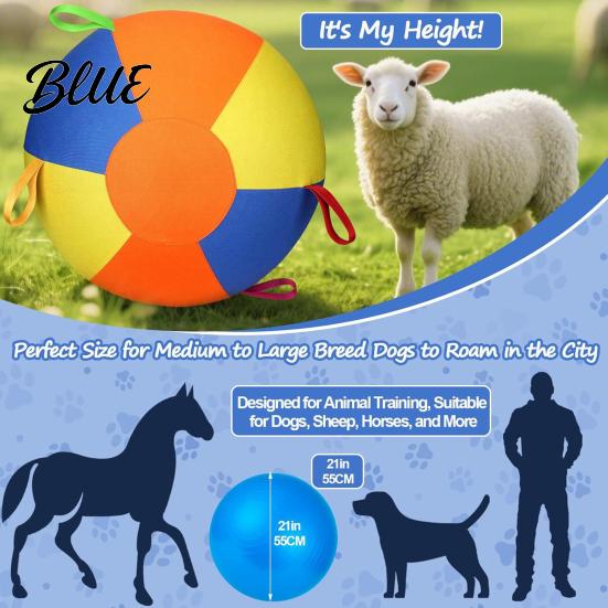 Pet Concentration Toy with Air Pump Multiple Nozzles Fast Inflation Tear-Resistant Chew-resistant Compact Size Portable Horse Training Inflatable