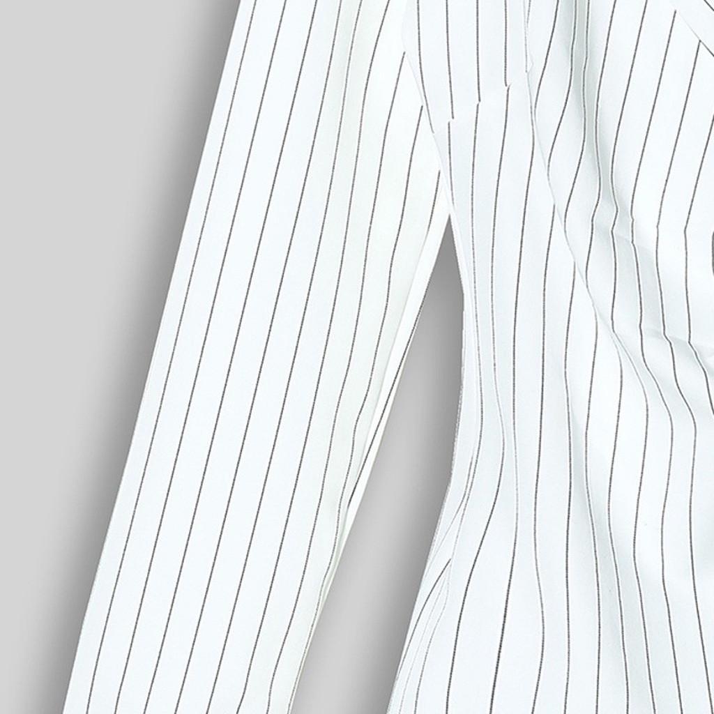 Dámské pruhované patchworkové šaty s dlouhým rukávem